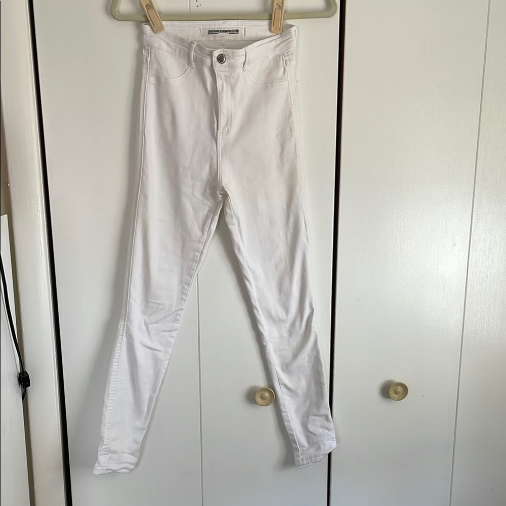 Zara White Skinny Jeans